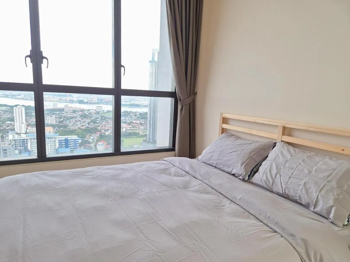 شقة Stunning 4Br Sky Retreat 42Nd Floor View Sleep 8 جوهر بهرو ماليزيا